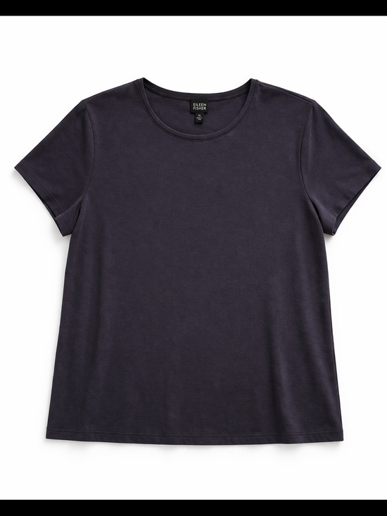 Eileen Fisher Tops - Eileen Fisher Short-Sleeve Crewneck‎ Tee in Black